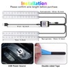 GZ5CG Car Interior Ambient Lights Multicolor Under Dash Footwell Atmosphere
