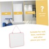 jojofuny Mini Hanging Whiteboard Detachable String Small Magnetic Dry Erase
