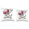 Dog Heart Shape Sunglasses Dabbing Dance Lover Throw Pillow