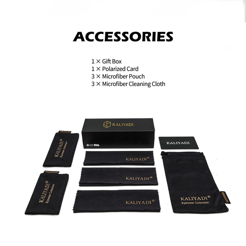 KALIYADI Polarized Aviator Sunglasses for Men Women Metal Sun glasses