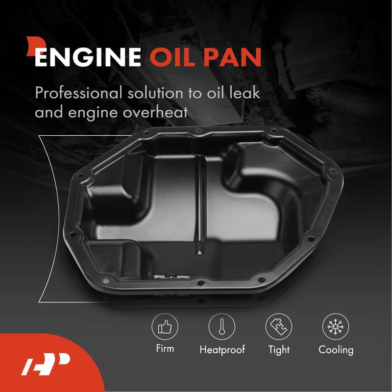 A-Premium Lower Engine Oil Pan Sump with Drain Plug Compatible