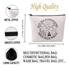 Homeschool Kind of Mama Cosmetic Bag Not All Classrooms Have Four Walls Makeup Bag Forest Teacher Gift (All Classrooms EU)