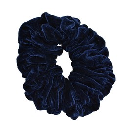 Motique Accessories Navy Blue Jumbo Velvet Scrunchie