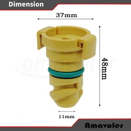 Amavoler FT4Z-6730-A BC3Z-6730-A Oil Drain Plug Aftermarket Replacement Parts Fit for Ford F-150 Ford F-250 2015-2021 for Lincoln MKZ (Yellow)