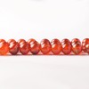8mm Round Orange Striped Agate Natural Stone Beads for Bracelets