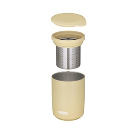 【With tea strainer】 THERMOS Vacuum Insulated Tea Tumbler 400ml Sand Beige JTB-400FI SDBE