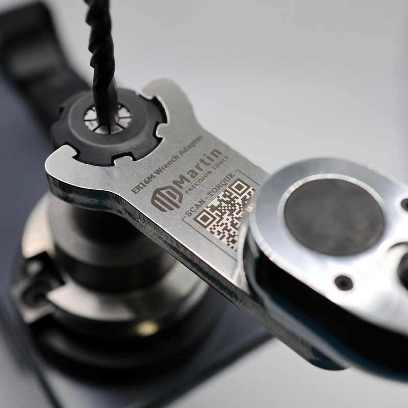 Martin Precision Tools ER Torque Wrench Adaptor (ER16UM)