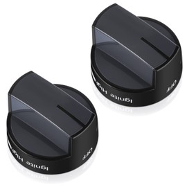 W10339442 Gas Stove Knobs, Cooktop Surface Burner Control Knobs Black Replacement, Compatible with Whirlpool Gas Range/Stove/Oven, Replaces WPW10339442 PS11753188 (2packs)