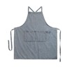 Pincy Denim Apron Cross Back, Unisex Adjustable Bib Apron with