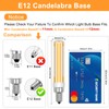 BROLSKUN E12 Candelabra Bulb 100 Watt Ceiling Fan Replacement Bulbs