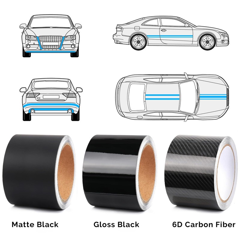 GRTHTATI 4IN X 30FT Gloss Black Vinyl Wrap for Chrome