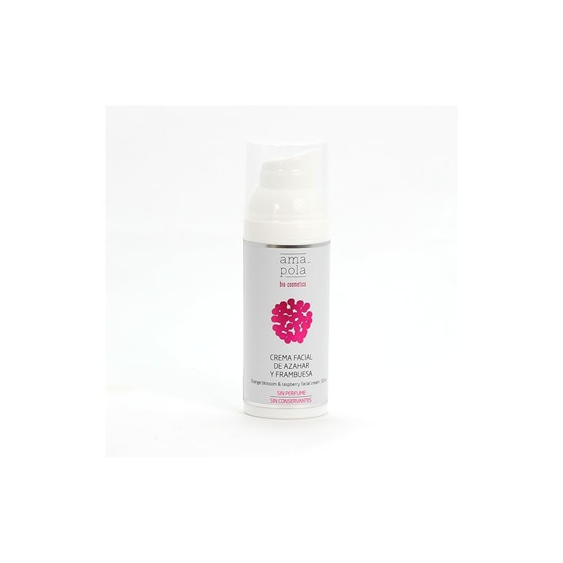 Orange blossom and raspberry face cream 50 ml of cream