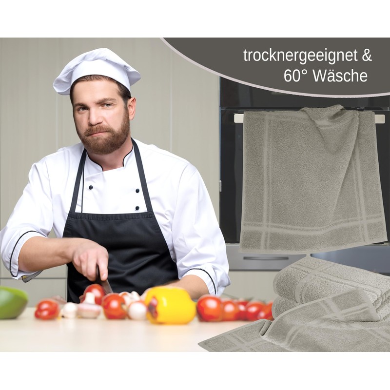 Lashuma Kitchen Towels Set of 4 50 x 50 cm