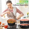 NutriChef 14-Piece Non-Stick Pots and Pans Set - Induction Ready
