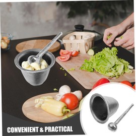 ABOOFAN 1Set Manual Garlic Spice Crusher with Pestle Ergonomic Potato Masher Grinding Bowl for Kitchen Cooking for Spices and Food Preparation