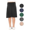 Girl's A-Line Skirt with Built in Shorts Black Medium