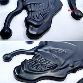 HINSCR Clown car Badge Decal 3D Joker Metal auto Emblem Decal Decoration Sticker for car Motorcycle(Black)