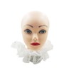 White Detachable Lace Ruffle Collar, Clown Costume Accessory
