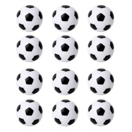 GSE Foosball Table Replacement Balls, 36mm Tabletop Soccer Football Balls for Foosball Table Accessories (White-12 Pack)