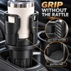 2 Pack Rotating Car Center Console Cup Holders with Double-Layer