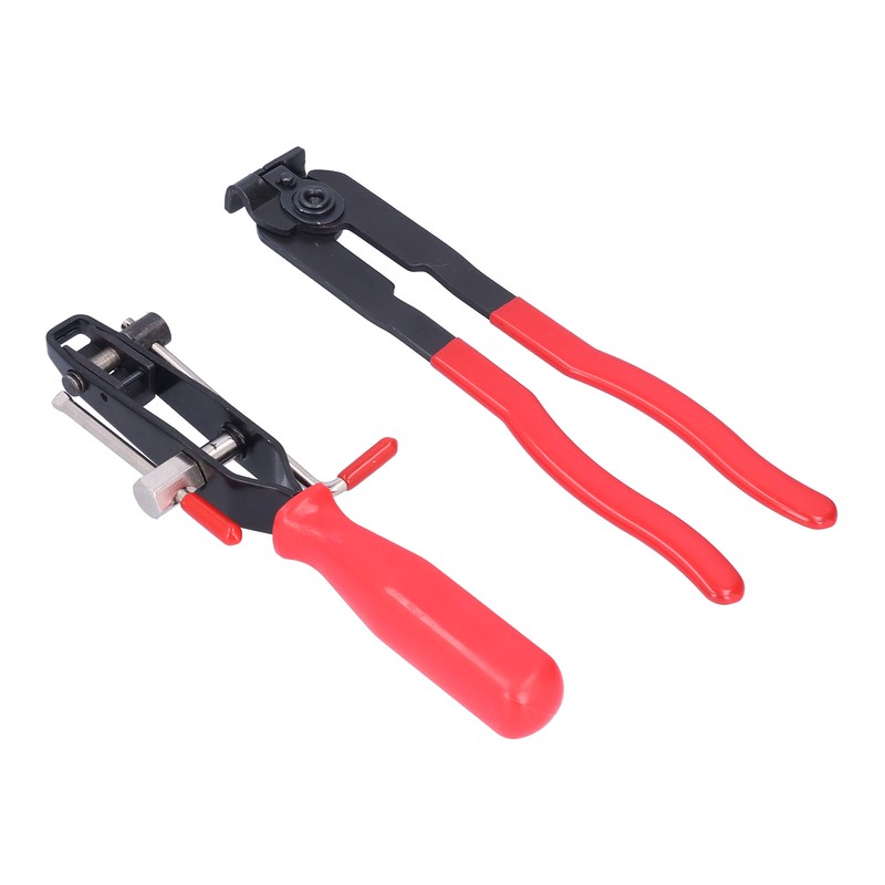 2pcs CV Joint Clamp Set Metal Ear Type Boot Banding