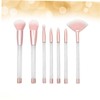 NOLITOY 14pcs Transparent Crystal Makeup Brush Women Sand Assembly Tool