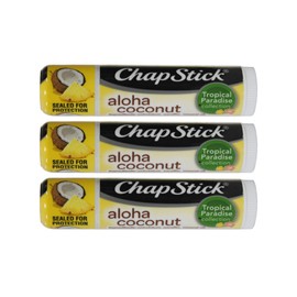 Chapstick Aloha Coconut Tropical Paradise .15 Oz Lip Balm 3 Pack