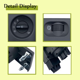 Car Headlight Switch Fits for 2004-2008 Ford F150 (Black) Replaces 5L3Z11654CAB 5L3Z-11654-CAB