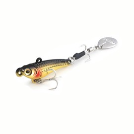 TUXIBIN Jig Spinner, Fishing Lure, Artificial Bait, Spinner Bait, Fishing Hook for Bass, Trout, Pike, Walleye, Catfish, Chub 1-4/10g