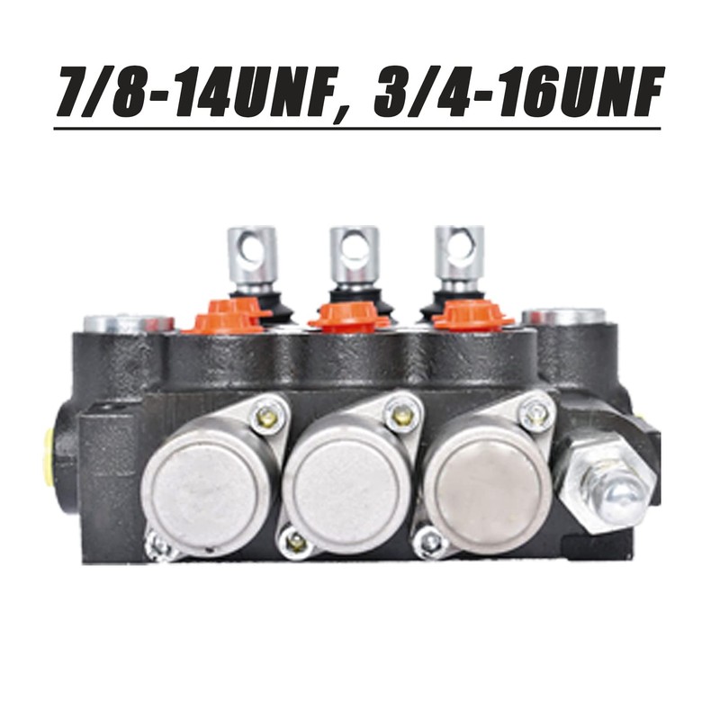 findmall 3 Spool 11GPM 3600PSI Hydraulic Directional Control Valve, SAE