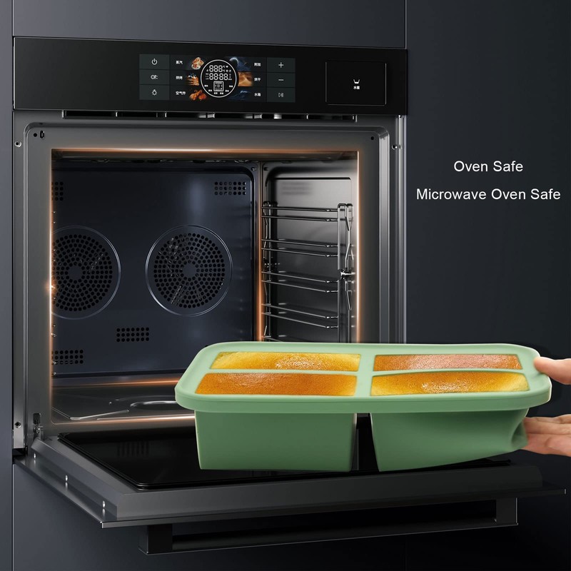 Bongpuda Soup Freezer Containers, Silicone Freezer Trays With Lid,Easy-Release,Reusable Freezer