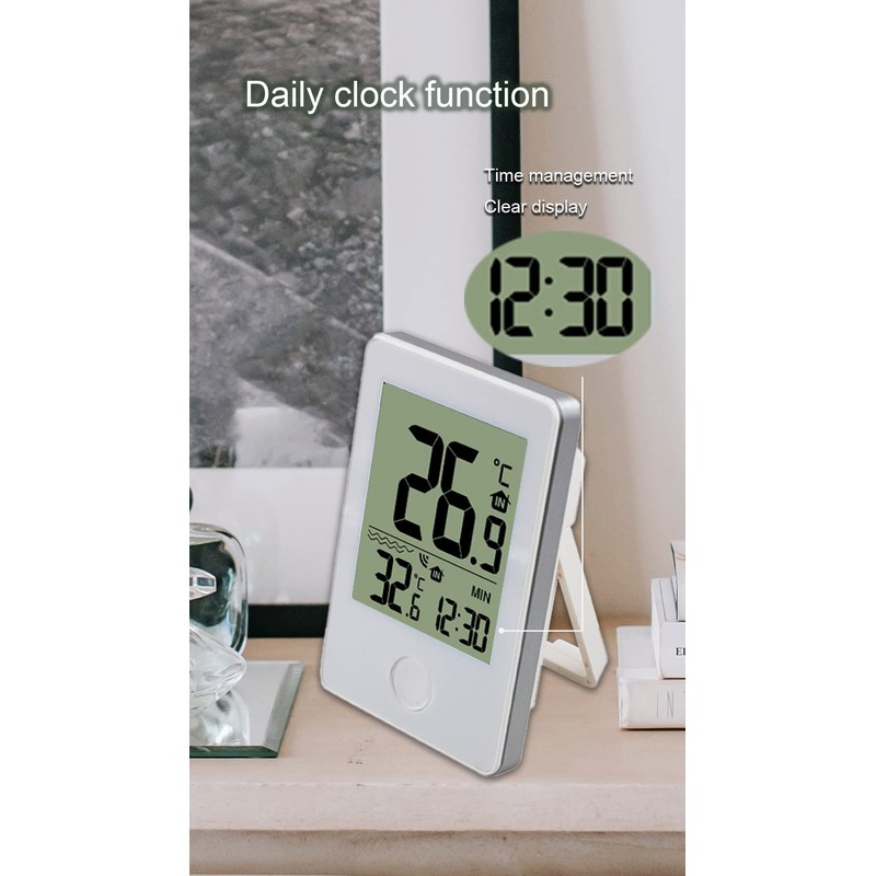 Digital Swimming Pool Thermometer with LCD Display, Wireless Water Temperature