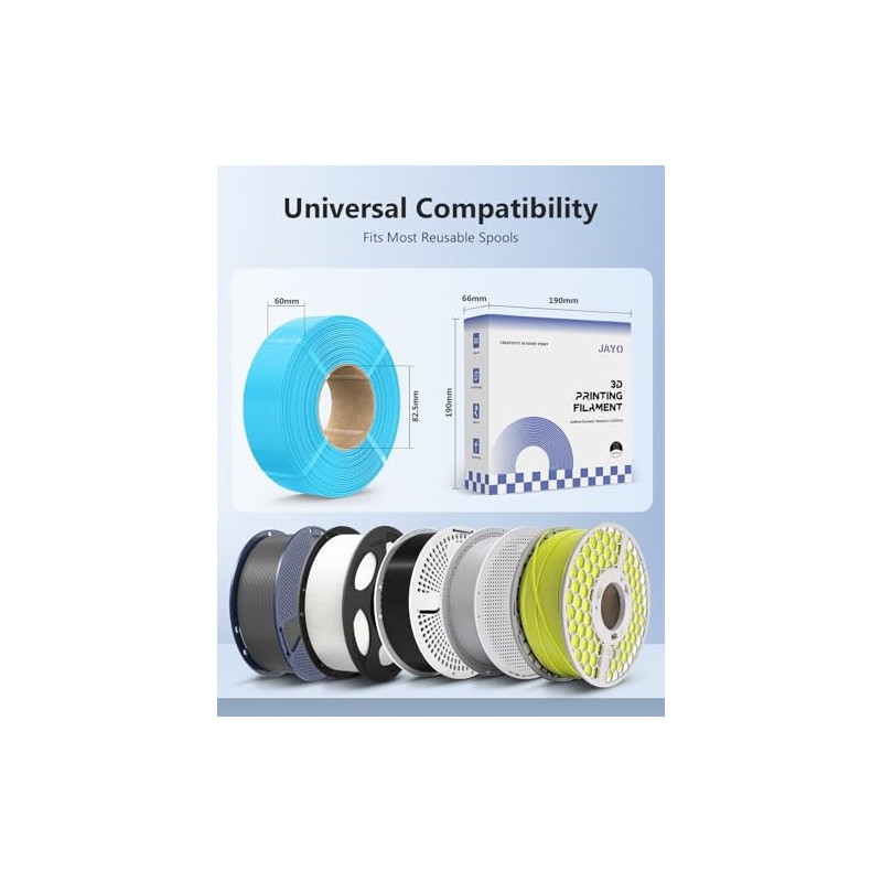 JAYO PETG Refill Filament 1.75 mm, Bambu Lab-Optimised, PETG Strong