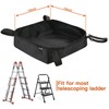 Homakover 1680D Black Ladder Organizer, Portable Tool Bag for Telescoping