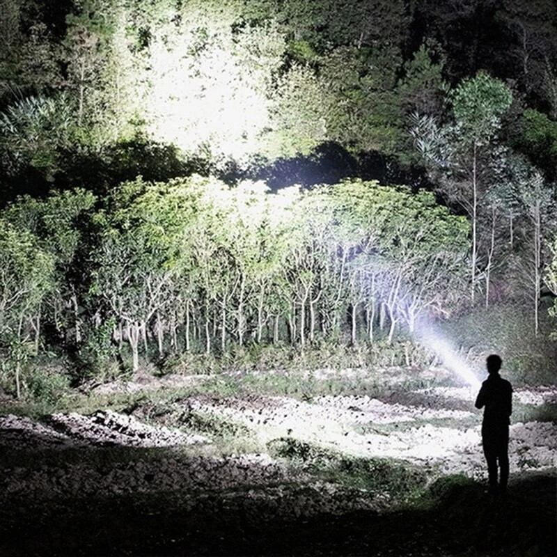 P90 Searchlight Powerful LED Flashlight Handheld Spotlight Waterproof Torch