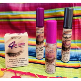 4pc. Set Prosa 4 en 1 Mascara/Volume<wbr/>/Waterproof/Oi<wbr/>l Lengthening & Mask Treatment