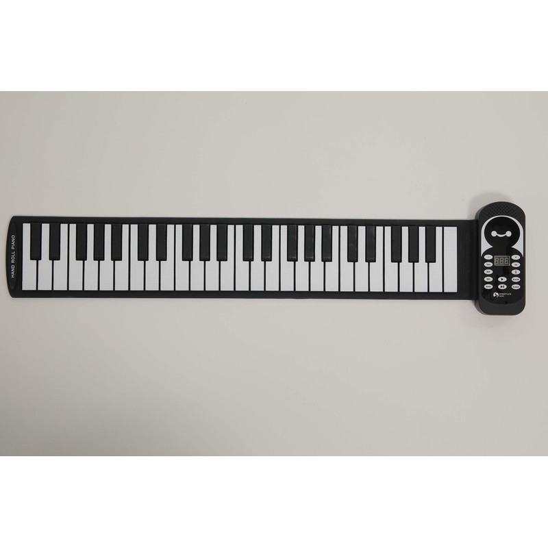 Modern Electronic Roll Piano 49 Keys Black
