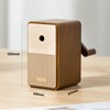 deli Pencil Sharpener, Silent, Adjustable Design, Manual Sharpener, Desk Sharpener,
