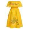 Mexican Dress for Girls Mexican Traditional Folk Dress Kids Off-Shoulder