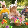 24 Pack Prefilled Easter Eggs with Squishy Toys Inside Bright