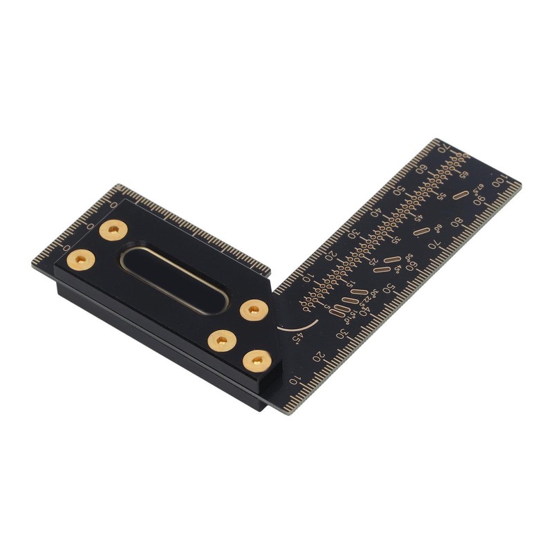 100mm Woodworking Scriber L Shape Square Ruler Aluminum Alloy Carpenter