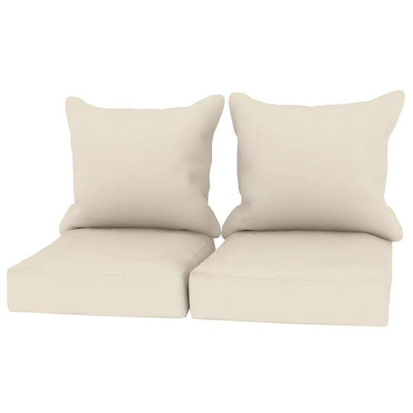 BPS Sofa Cushion 24' x 24' Patio Furniture Outdoor Deep Seat Single Chair Back Olifen Fabric Slipcover Sponge Foam