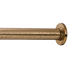 Ivilon Ivilon Tension Curtain Rod - Spring Tension Rod for Windows or Shower, 24 to 36 Inch. Warm Gold