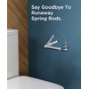 FORIOUS Toilet Roll Holder, Wall Mount Stainless Steel Square Double