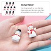Abaodam Christmas Miniature Ornament Kits, 30 Pcs Christmas Miniature Snowman