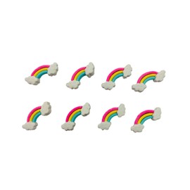 Rainbow Puzzle Eraser 8 Pack (2.4 Inches x 1.25 Inches x 0.5 Inches, Smiley Faces)