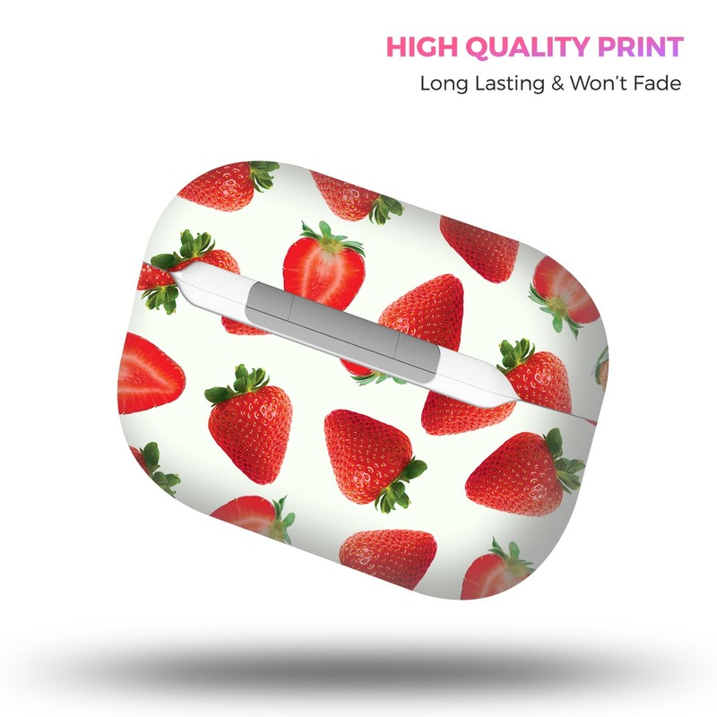 GlamCase Compataible with AirPods Pro 2nd Generation - Strawberry Pattern
