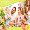 24 x Easter Eggs for Hanging, Colourful Plastic Eggs Easter,