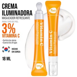 Crema para Ojos Vitamina C 7days Radiante y Reafirmante, 18 ml