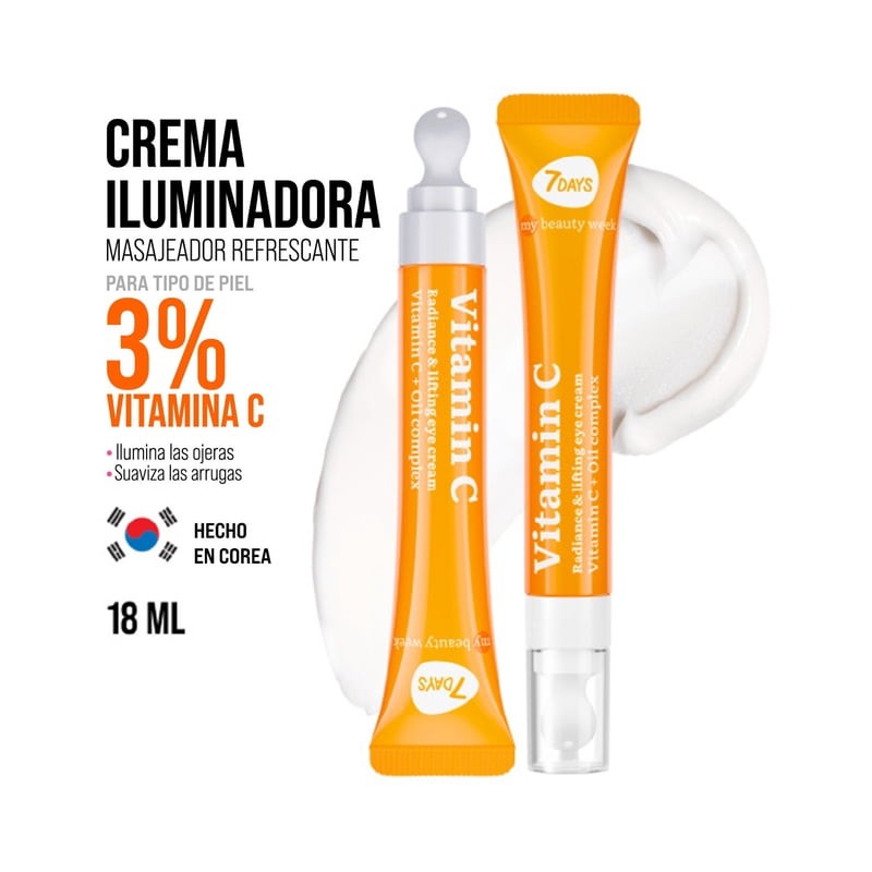 Crema para Ojos Vitamina C 7days Radiante y Reafirmante, 18